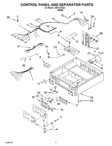 02 - Control Panel And Separator Parts parts for Whirlpool Dryer CSP2770KQ1 from AppliancePartsPros.com