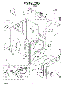 02 - Cabinet Parts parts for Whirlpool Dryer GCGM2991MQ0 from AppliancePartsPros.com