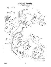04 - Bulkhead parts for Whirlpool Dryer GCGM2901JQ1 from AppliancePartsPros.com