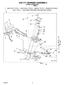 05 - 3401771 Burner Assembly parts for Whirlpool Dryer GCGM2901JQ1 from AppliancePartsPros.com