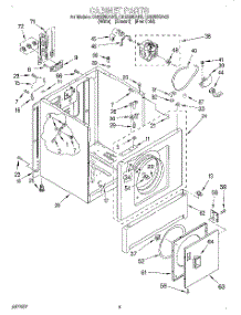 03 - Section parts for Whirlpool Dryer CEE2990AW3 from AppliancePartsPros.com