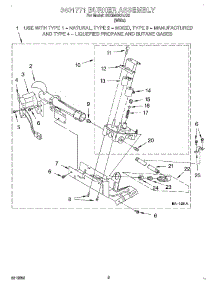05 - 3401771 Burner parts for Whirlpool Dryer GCGM2901JQ0 from AppliancePartsPros.com