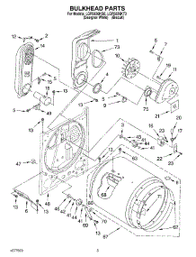 03 - Bulkhead parts for Whirlpool Dryer LGR5636KT0 from AppliancePartsPros.com