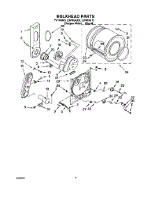 04 - Bulkhead parts for Whirlpool Dryer LGV4634JT0 from AppliancePartsPros.com