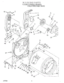 03 - Bulkhead parts for Whirlpool Dryer LGR5636EQ0 from AppliancePartsPros.com