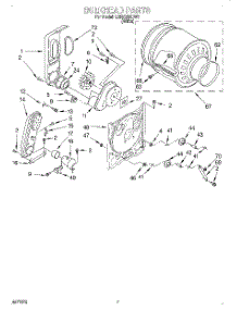04 - Bulkhead parts for Whirlpool Dryer LGR5636DW1 from AppliancePartsPros.com