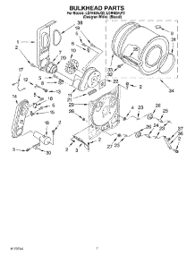 04 - Bulkhead parts for Whirlpool Dryer LGR4634JT2 from AppliancePartsPros.com