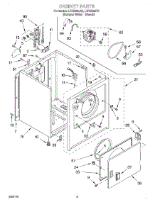 02 - Section parts for Whirlpool Dryer LER5644JQ0 from AppliancePartsPros.com