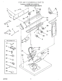 02 - Section parts for Whirlpool Dryer LEQ8857HQ0 from AppliancePartsPros.com