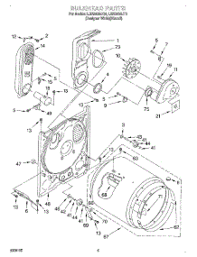 03 - Bulkhead parts for Whirlpool Dryer LGR5636JQ0 from AppliancePartsPros.com