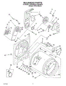 03 - Section parts for Whirlpool Dryer LEQ8100KT0 from AppliancePartsPros.com