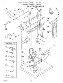 02 - Section parts for Whirlpool Dryer LEQ8858HQ1 from AppliancePartsPros.com