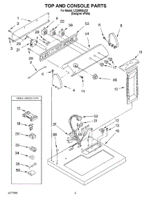 02 - Section parts for Whirlpool Dryer LEQ8000JQ2 from AppliancePartsPros.com