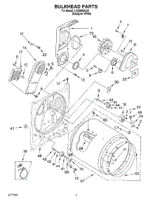 03 - Section parts for Whirlpool Dryer LEQ8000JQ2 from AppliancePartsPros.com