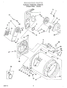 03 - Section parts for Whirlpool Dryer LEQ8857JT0 from AppliancePartsPros.com