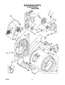 03 - Section parts for Whirlpool Dryer LEQ8000JQ1 from AppliancePartsPros.com