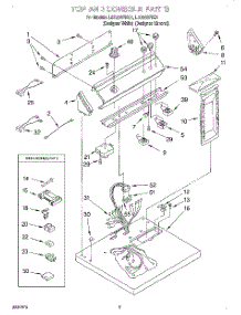 02 - Section parts for Whirlpool Dryer LEQ8857HQ1 from AppliancePartsPros.com