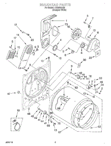 03 - Section parts for Whirlpool Dryer LEQ8000JQ0 from AppliancePartsPros.com