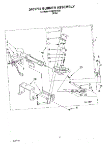 05 - 3401797 Burner parts for Whirlpool Dryer CGM2761KQ0 from AppliancePartsPros.com