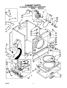 02 - Section parts for Whirlpool Dryer LGR5634AN0 from AppliancePartsPros.com