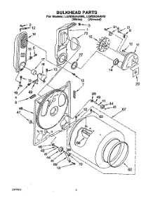 03 - Section parts for Whirlpool Dryer LGR5634AN0 from AppliancePartsPros.com
