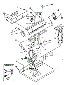 Top And Console parts for Whirlpool Dryer LG7801XSN1 from AppliancePartsPros.com