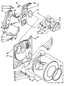 Bulkhead parts for Whirlpool Dryer LG5801XSN2 from AppliancePartsPros.com