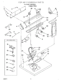 02 - Section parts for Whirlpool Dryer LEQ8000HQ1 from AppliancePartsPros.com