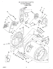 03 - Section parts for Whirlpool Dryer LEQ8000HQ1 from AppliancePartsPros.com