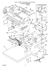 02 - Top And Console, Literature parts for Whirlpool Dryer CEM2760KQ0 from AppliancePartsPros.com