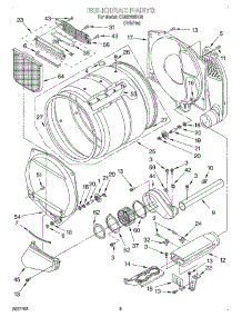 04 - Bulkhead, Optional parts for Whirlpool Dryer CEM2760KQ0 from AppliancePartsPros.com