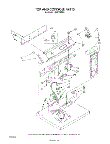 03 - Section parts for Whirlpool Dryer LE9500XTG0 from AppliancePartsPros.com