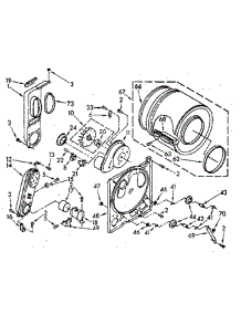 Bulkhead parts for Whirlpool Dryer LG5701XSN0 from AppliancePartsPros.com
