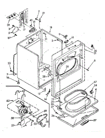 Cabinet parts for Whirlpool Dryer LE7800XSN2 from AppliancePartsPros.com