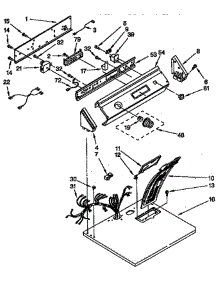 Top And Console parts for Whirlpool Dryer LEC6646AZO from AppliancePartsPros.com