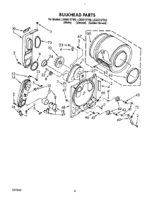 05 - Bulkhead parts for Whirlpool Dryer LG5551XTN0 from AppliancePartsPros.com