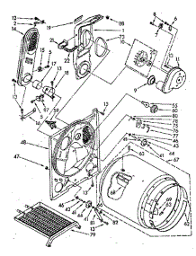 Bulkhead parts for Whirlpool Dryer LG9701XSN0 from AppliancePartsPros.com