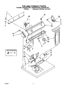 02 - Section parts for Whirlpool Dryer LE5550XTG0 from AppliancePartsPros.com