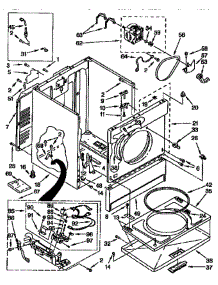 Cabinet parts for Whirlpool Dryer EMLGR7646AN1 from AppliancePartsPros.com