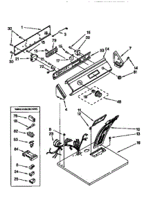 Top & Console parts for Whirlpool Dryer LCG6646AN2 from AppliancePartsPros.com