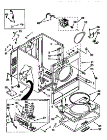 Cabinet parts for Whirlpool Dryer LCG6646AN2 from AppliancePartsPros.com