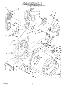 03 - Bulkhead parts for Whirlpool Dryer GGQ8858EQ1 from AppliancePartsPros.com