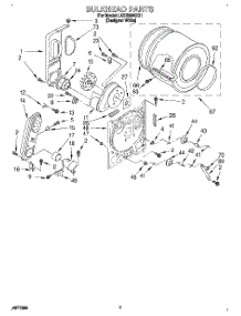 04 - Bulkhead parts for Whirlpool Dryer LGT5624BQ1 from AppliancePartsPros.com
