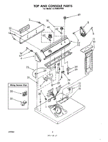 03 - Section parts for Whirlpool Dryer LE7800XPW0 from AppliancePartsPros.com