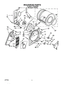 03 - Section parts for Whirlpool Dryer LET5434AQ0 from AppliancePartsPros.com