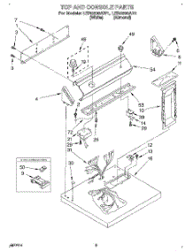 02 - Section parts for Whirlpool Dryer LER5638AN1 from AppliancePartsPros.com