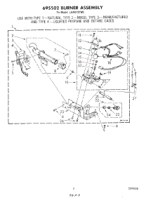 05 - 695502 Burner parts for Whirlpool Dryer LG4931XTW0 from AppliancePartsPros.com