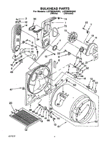 03 - Bulkhead parts for Whirlpool Dryer LGT8858AW0 from AppliancePartsPros.com