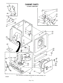 03 - Cabinet parts for Whirlpool Dryer LG6801XSW0 from AppliancePartsPros.com