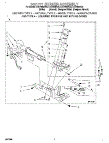 04 - 3401771 Burner Assembly parts for Whirlpool Dryer LGC7858AZ2 from AppliancePartsPros.com